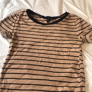 Black and brown crop top